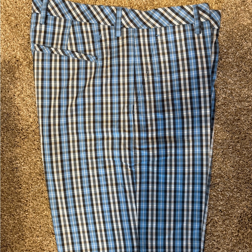 Stylish Blue Plaid Pants